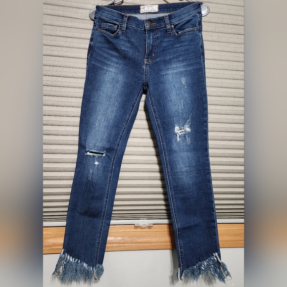 Free People Denim - Free People frayed bottom jean